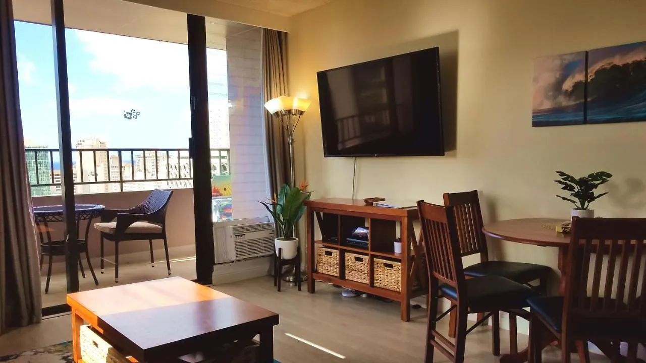 Waikiki Kuhio 1-Bedrm Apt, Ocean View, Free Parking & Wifi Honolulu 0*,